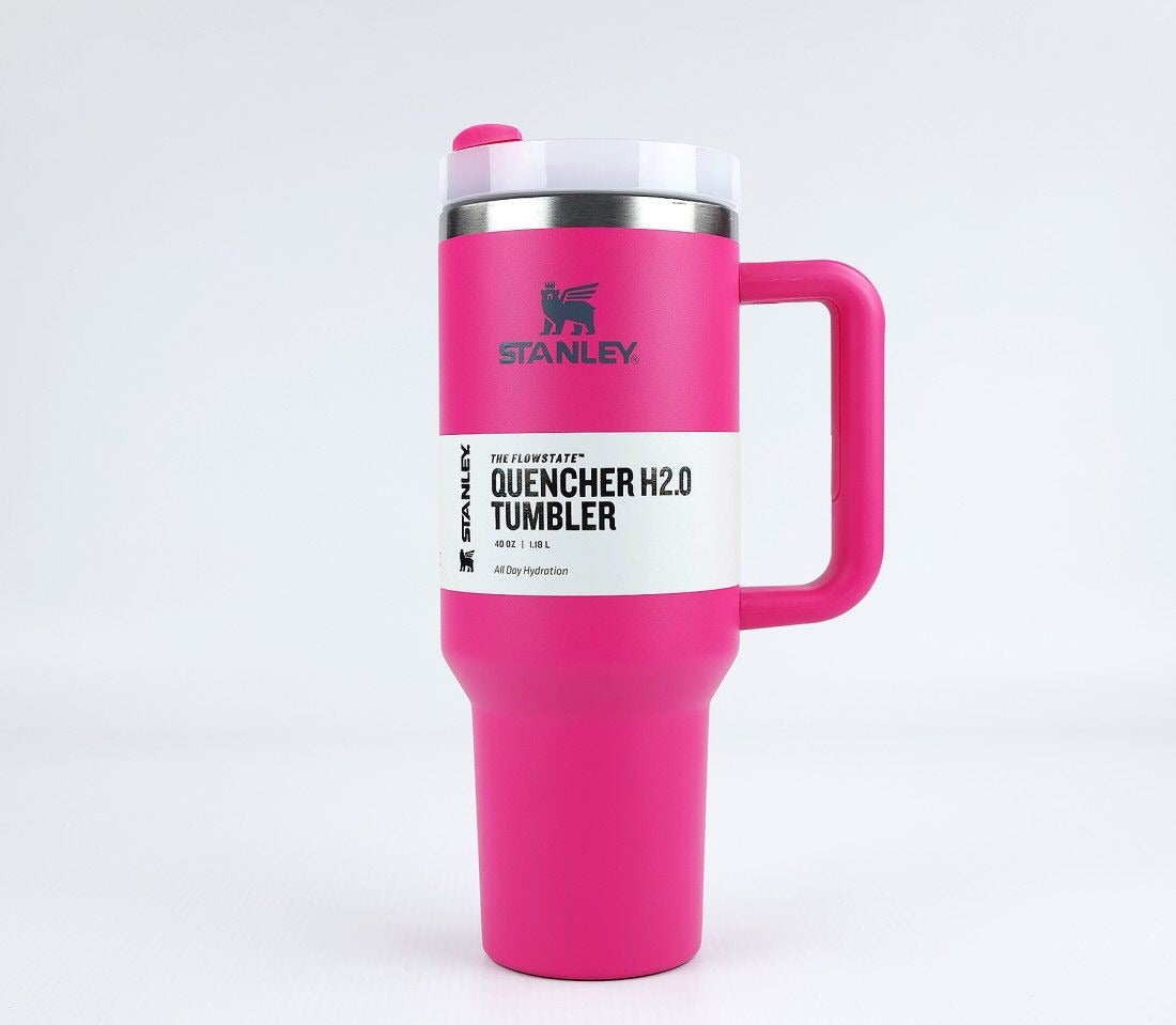 Stanley 40 Oz 1200Ml Stainless Steel Vacuum Insulated Tumbler With Straw Leak Proof Quencher Cup For Hot Amp Cold Beverages Travel Mug Gym Water Bottle Coffee Thermos Random Colors Stanley With Box