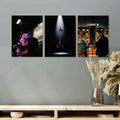 Set of 3 Premium Wall Art Photo Tiles – Modern Home Decor Sets 8x11