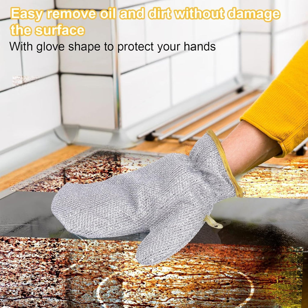 Title: Heavy-Duty Silver Heat-Resistant Oven Mitts – Professional Grade Kitchen Safety (Pair)