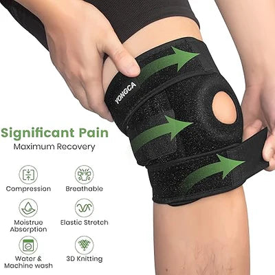 1 Pcs Adjustable Knee Cap Support Kneepad Adjustable Sports Leg Knee Brace Wrap Knee Protector