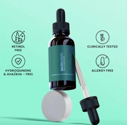 Markaway Advanced Stretch Mark Serum – Clinic-Tested Formula for Prevention & Fading | Retinol, Hydroquinone, & AHA/BHA-Free