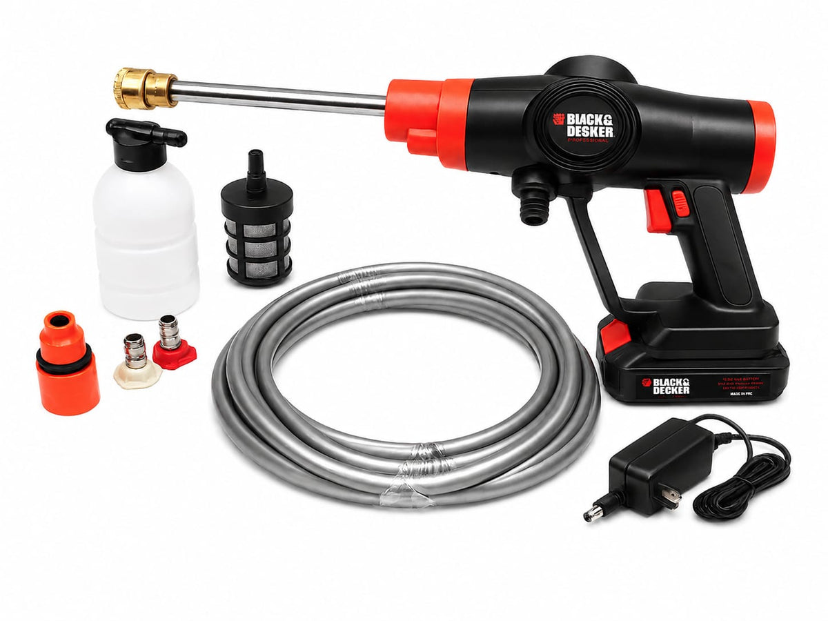 BLACK & DECKER IMPORTED Cordless High Pressure Washer – Single Lithium Battery Power