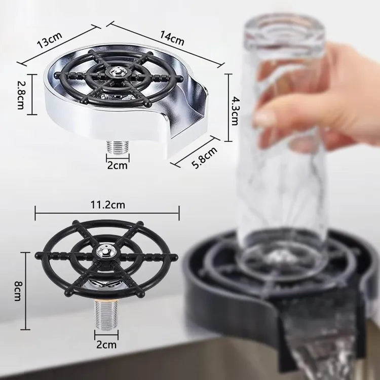 Glass Washer Glass Washer For Kitchen Glass Rinser Cup Bottle Washer Cleaner For Kitchen Sinks Kitchen Sink Accessories Attachment Stainless