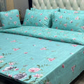 Premium 7 Piece Printed Comforter Set King Size Cotton Mix Bedding Set With Filled Comforter Bedsheet Pillow Covers And Cushion Cover