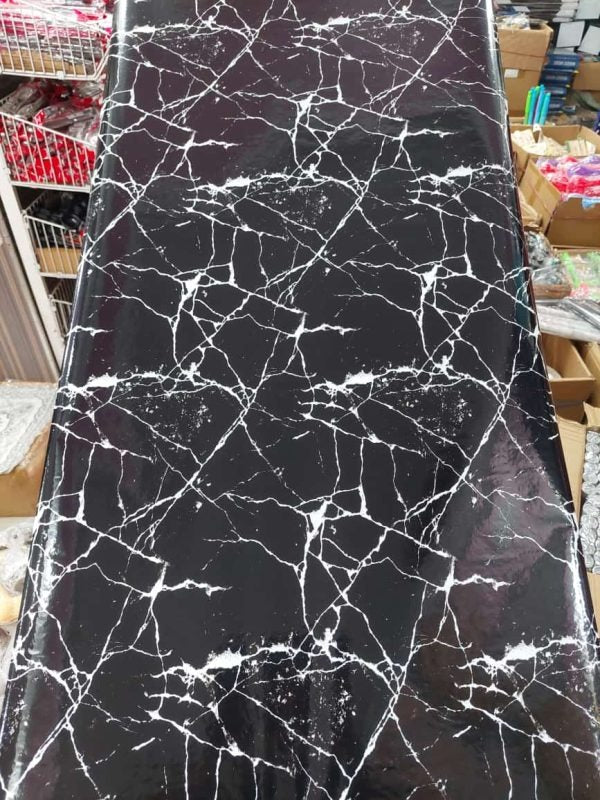 Self-Adhesive Kitchen Marble Sheet Waterproof Heat Resistant Wall Countertop Sticker For Bathroom Living Room(random colour)