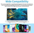 F3 Mobile Screen Magnifier Enlarged Mobile Screen Amplifier Large Screen Eyes Protection Size 8 Inch Random Color 3356729