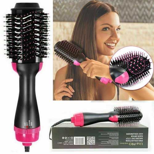 One Step Hair Brush And Dryer | Hair Volumizer Styler Comb 1000W Hair Straightener Curler Roller | One Step Hair Curler