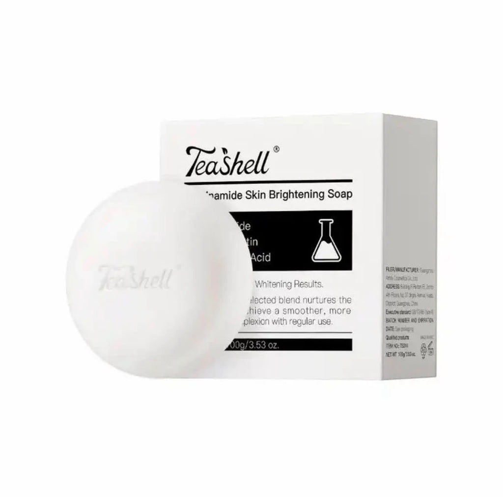 Teashell Niacinamide Skin Brightening Soap - Skincare Product Designed For Cleansing And Brightening Routine - 40g