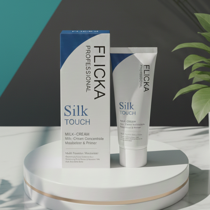 FLiCKA Silk Touch 3‑in‑1 Moisturizer & Primer | Hydrating, Lightweight, Long‑Lasting | Pore Minimizer |
