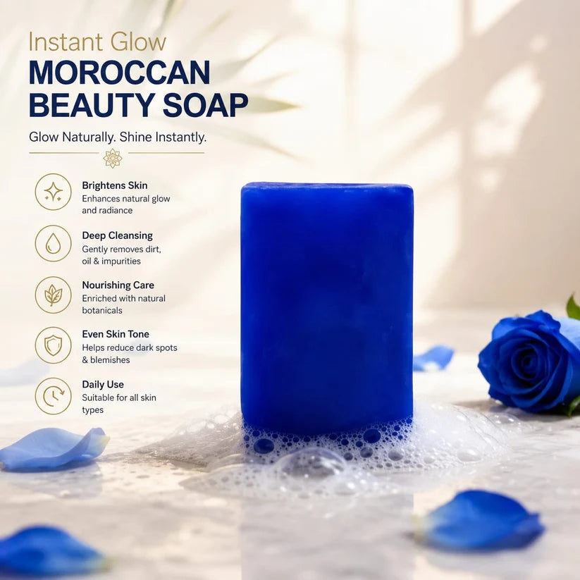 Moroccan Beauty Soap Handmade Natural Brightening & Deep Cleansing Soap for Face & Body | Nourishing Daily Skincare for All Skin Types