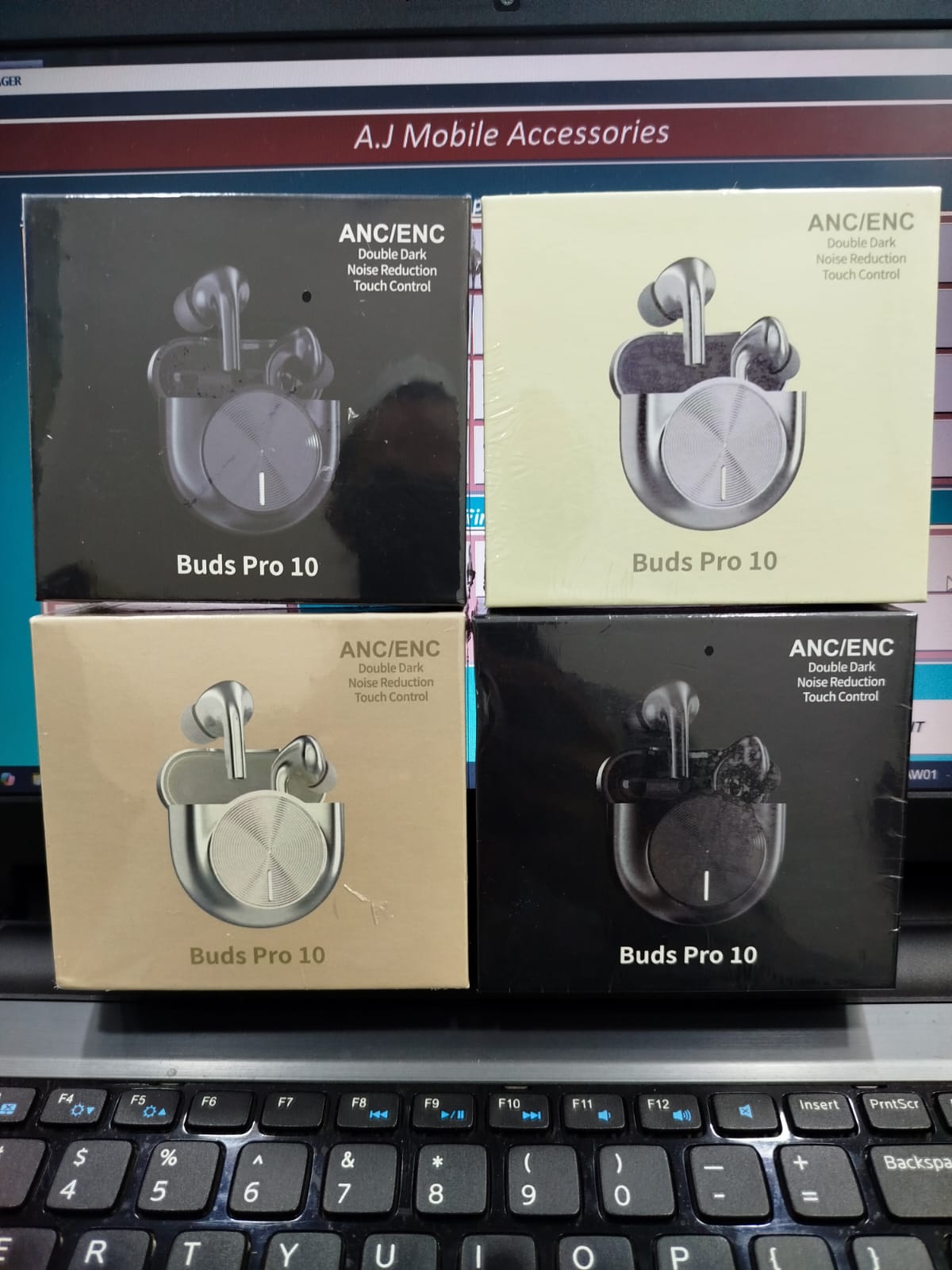 Buds Pro 10 ANC/ENC Wireless Bluetooth Earbuds – Touch Control | Noise Reduction | Random Color