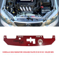 Corolla 2004 Radiator Cooling Plate E120 E130 Red Durable Metal Stylish Sporty Practical Choice For Engine Bay Airflow And Cooling Efficiency
