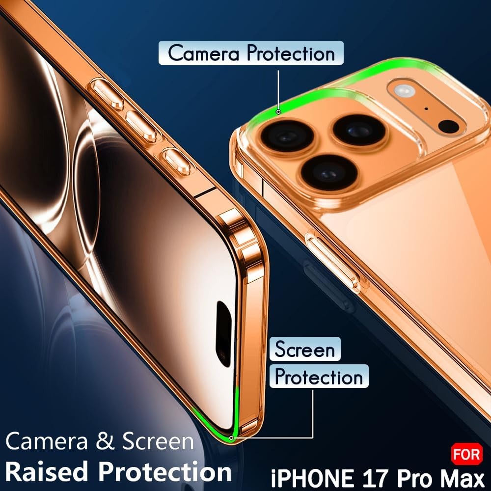 Ultra-Slim 0.2mm TPU Transparent Case for iPhone 17 Pro Max – Crystal Clear Soft Protection