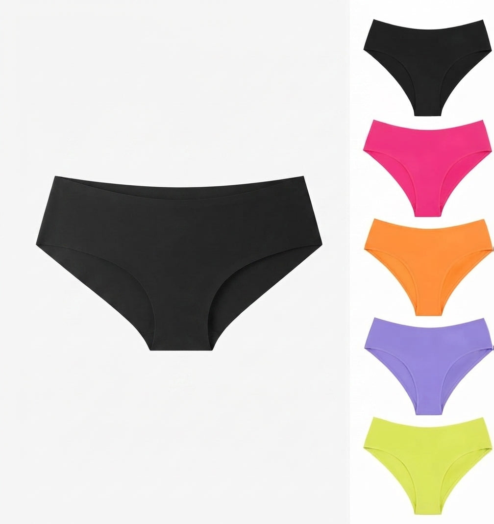 Pack Of 3 Girl Briefs Women's Panties Cotton Underwear - Apparel Product Designed For Wear And Daily Undergarment Routine (Random Color) - Small