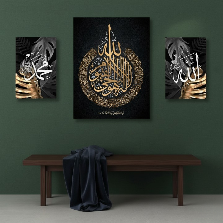 3-Piece Wall Art Frame Set – 2 Small (8x11) & 1 Large (12x16) Decorative Frames with Double Tape for Easy Wall Mounting – Modern Home Decor