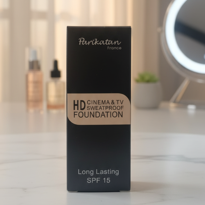 Parikatan Sweatproof Foundation Long Lasting Smooth Finish With SPF 15 Professional Makeup Base (25ml)