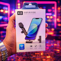 K8 Wireless Collar Microphone 🎤 Type-C Android Supported | Noise Reduction | Vlogging, YouTube & Podcast Mic
