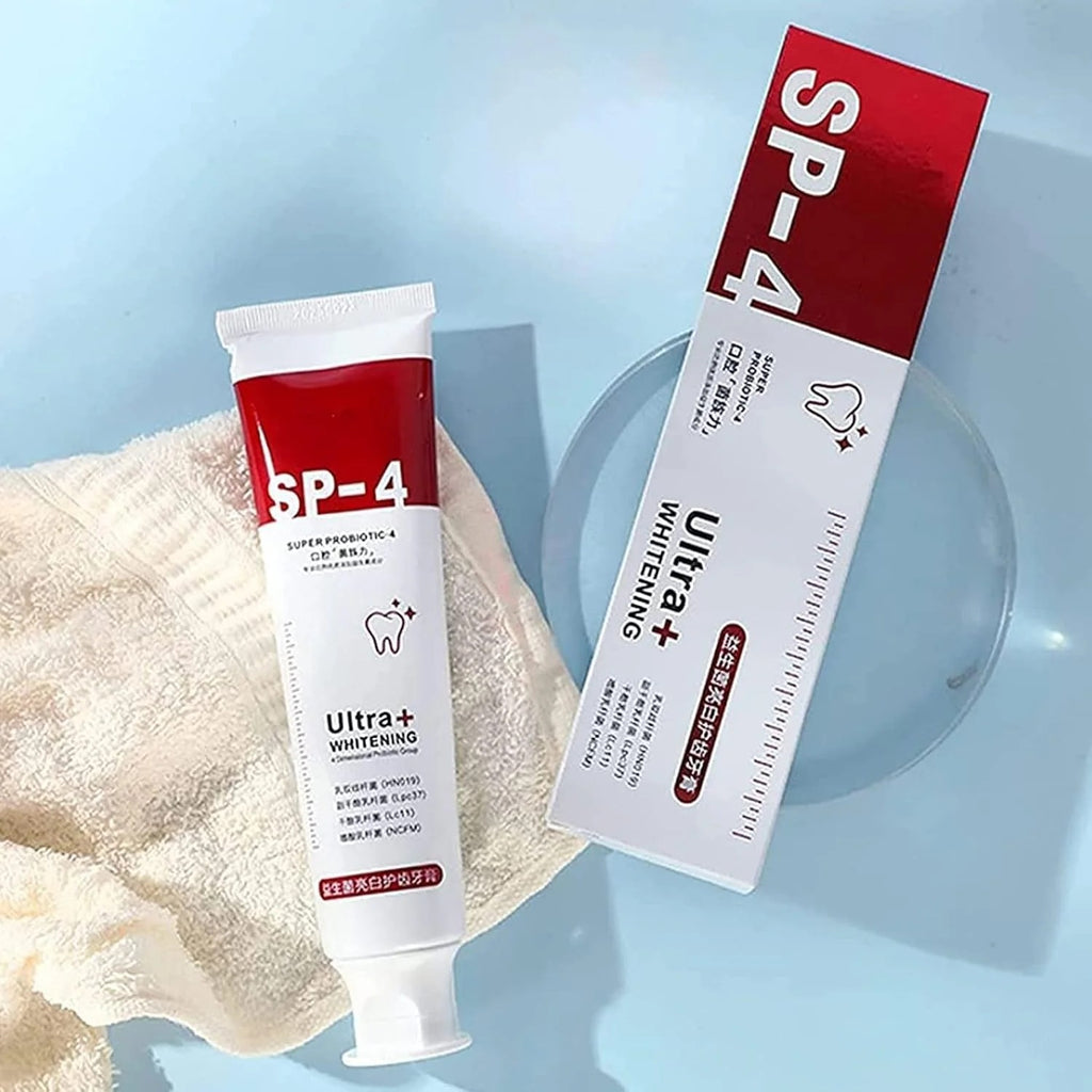 Yayashi SP 4 Ultra Whitening Toothpaste – Strong Stain Removal & Fresh Breath Daily Oral Care (120g)