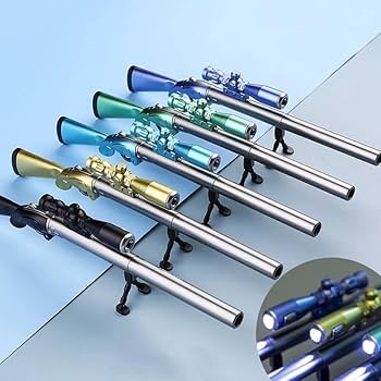 1 PCs Gun-Shaped Gel Pen – Stylish Metal Body, Smooth Writing, Unique Design Gift for Kids, Students & Collectors