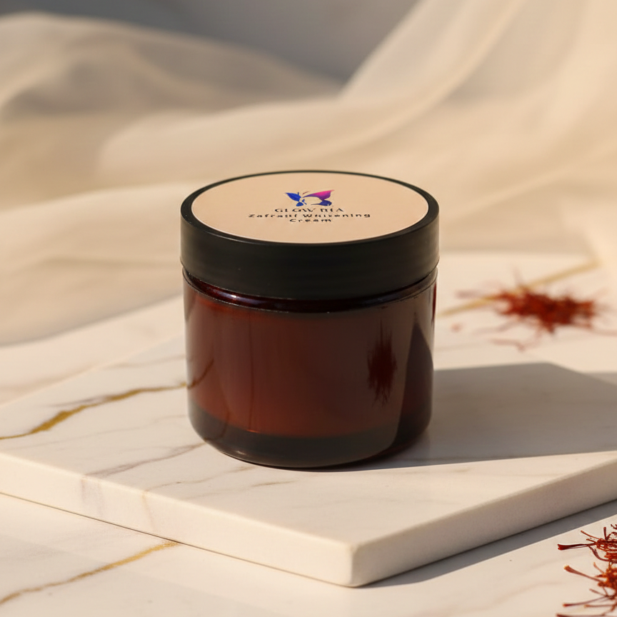 Glow Ria Zafrani Whitening Cream – Brightening & Radiance Boost Formula for Even Skin Tone | 250g