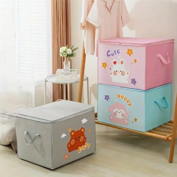 Cute Cartoon Storage Bag | Multi-Purpose Organizer for Kids’ Toys, Clothes & Accessories