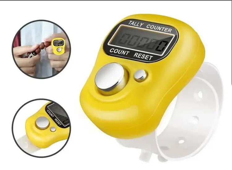 Digital Tasbeeh Counter Mini Hand Ring Finger Electronic Tool For Prayer Counting And Meditation