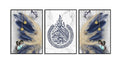 Set of 3 Premium Wall Art Photo Tiles – Modern Home Decor Sets