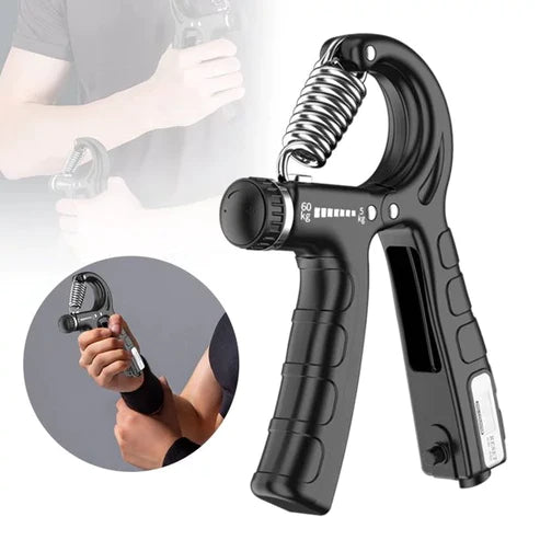 Adjustable Exerciser Hand Gripper With Counter Strengthener Adjustable Resistance Wrist Strengthener Strength Trainer Providing Durable Quality Comfortable Use (Random Color)
