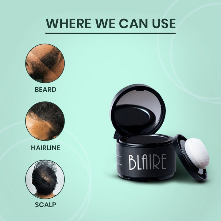 BLAIRE Hair Filler Powder – Instant Root & Thinning Hair Concealer
