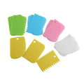 3Pcs Set Diy Cake Cream Scraper Set Cake Decorating Tools Multifunctional Irregular Teeth Edge Kitchen Baking Toolpack Of 3