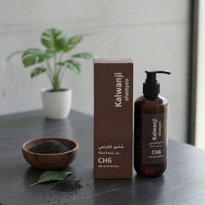 Organic Kalwanji Shampoo (CH6) Herbal Black Seed Hair Cleanser - Haircare Product Designed For Cleansing And Hair Care Routine - 200ML