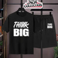 TRACKSUIT - Black Summer Printed Tracksuit for Men & Boys | Soft & Comfortable Fabric T-Shirt and Shorts Set | Casual Sportswear, Gym Wear, Outdoor Wear & Daily Wear
