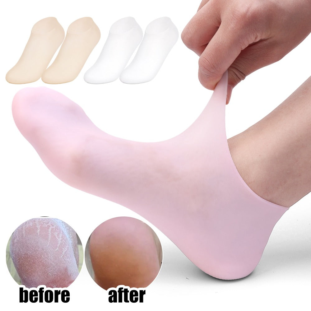 High Quality Silicone Foot Care Socks – Anti-Cracking Moisturizing Gel Socks 62gram (1 Pair)