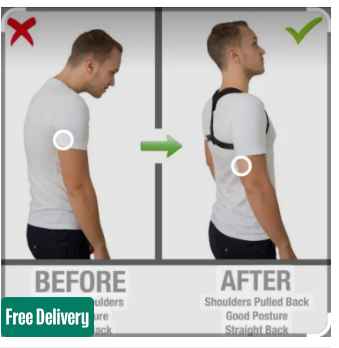 Sn 660 Smart Care Brand Posture Corrector Upper Back Support Strong Grip Shoulder Support Relief And Back Pain Relief Belt Adjustable Posture Support Brace For Men And Women