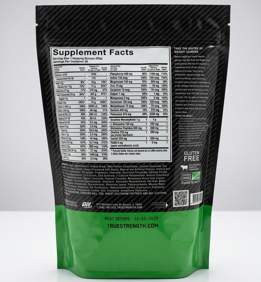 Optimum Nutrition Serious Mass 2LB Weight Gainer – High Calorie Muscle Mass Support