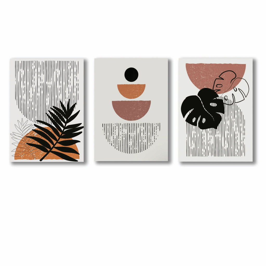 Set of 3 Premium Wall Art Photo Tiles – Modern Home Decor Sets  8x11