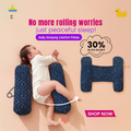 Soft Baby Sleeping Pillow With Neck Support | Comfortable Newborn Pillow For Head & Neck Protection | Printed Baby Sleep Cushion
