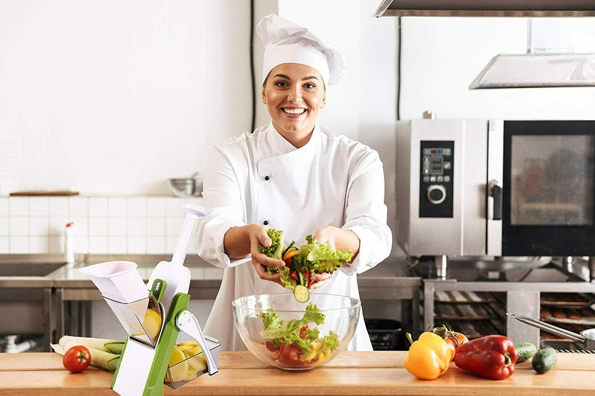 4 In 1 Vegetable Cutter Chopper Adjustable Multi Function Cutter Vertical Vegetable Cutter Kitchen Shredder Grater Artifactrandom Color 875594