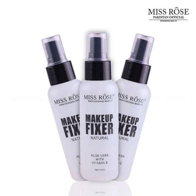 Miss Rose Natural Aloe Vera Vitamin E Makeup Fixing Spray 100ml Hydrating Long Lasting Mist Suitable For All Skin Types
