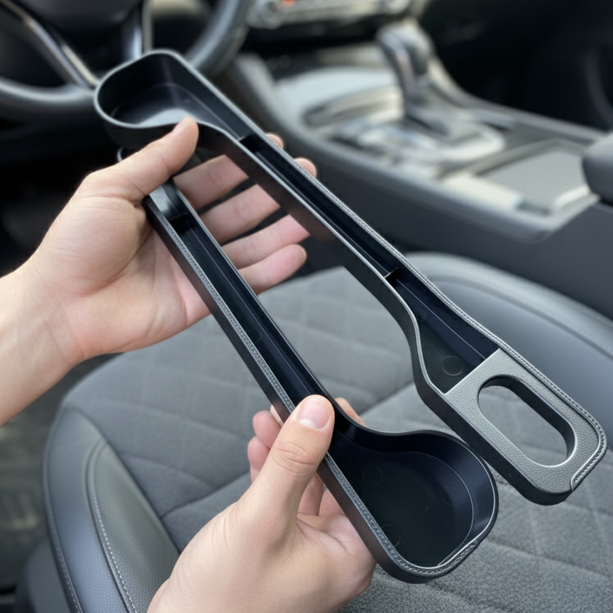 Car Seat Gap Fillers And Organizers – Space-Saving Car Accessory For Storing Essentials (Random Colors)