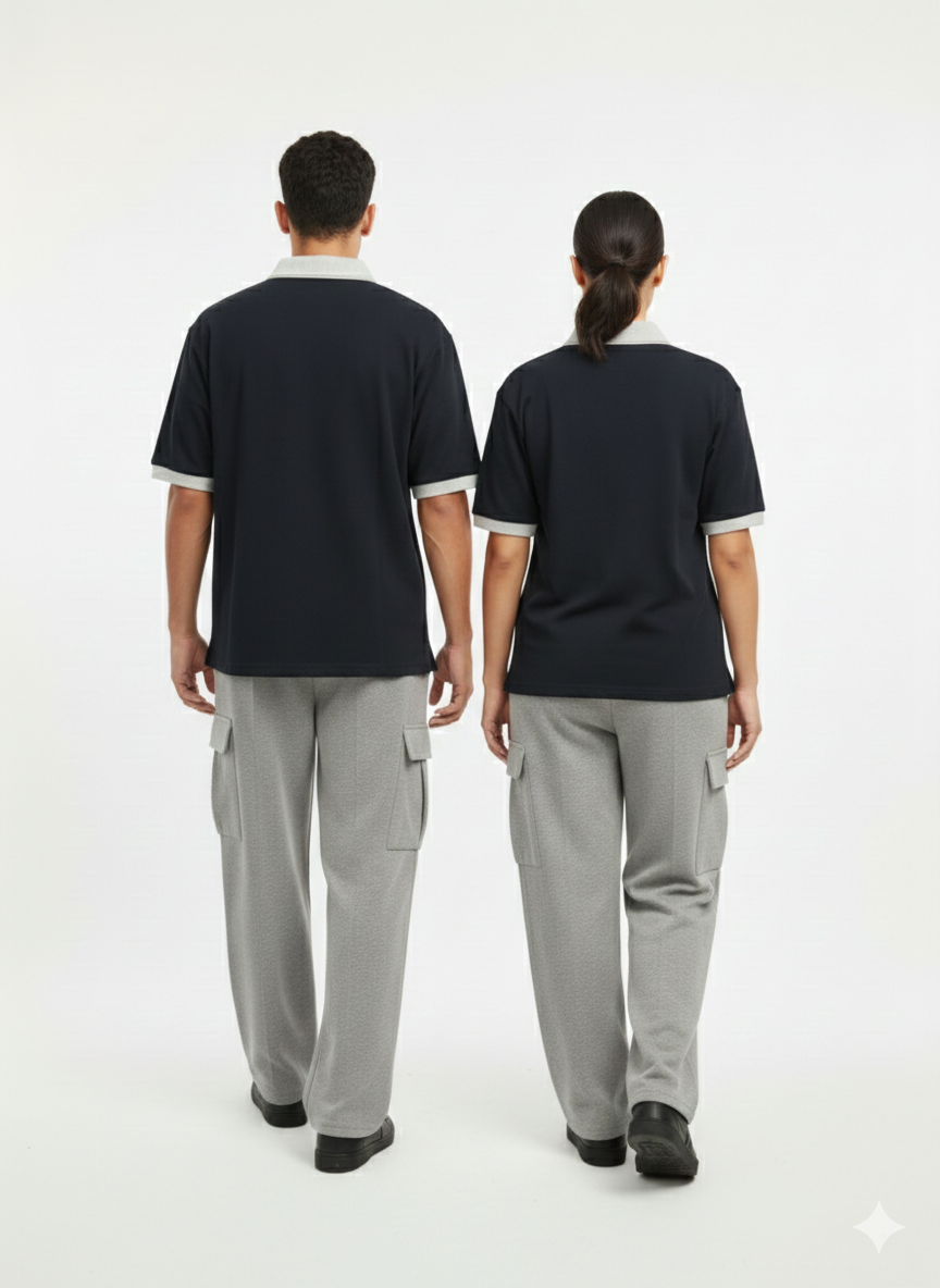 Men’s Stylish Track Suit – Premium Polo T-Shirt & Soft Cargo Trouser Set