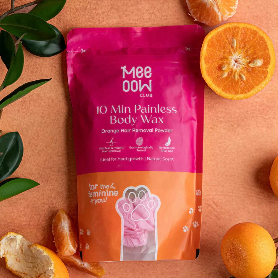 Pack Of 2 Meow Wax Powder - Hair Removal Solution For Smooth Skin Easy And Painless Depilatory Treatment For Body And Face
