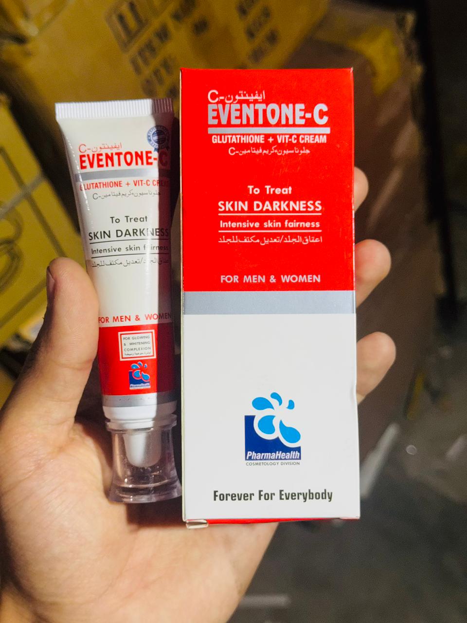 Eventone‑C Cream | L‑Glutathione + Vitamin C | 10 g | Treats Skin Darkness & Pigmentation