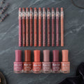 Nails Polish And Lip Pencils Combo Deal - Beauty Accessory Designed For Makeup Application And Daily Skincare Routine (12 Lip Pencils + 6 Nail Polishes)