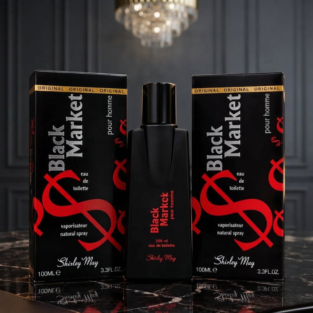 Shirley May Black Market Pour Homme Perfume - Fragrance Accessory Designed For Scent Application - 100ML