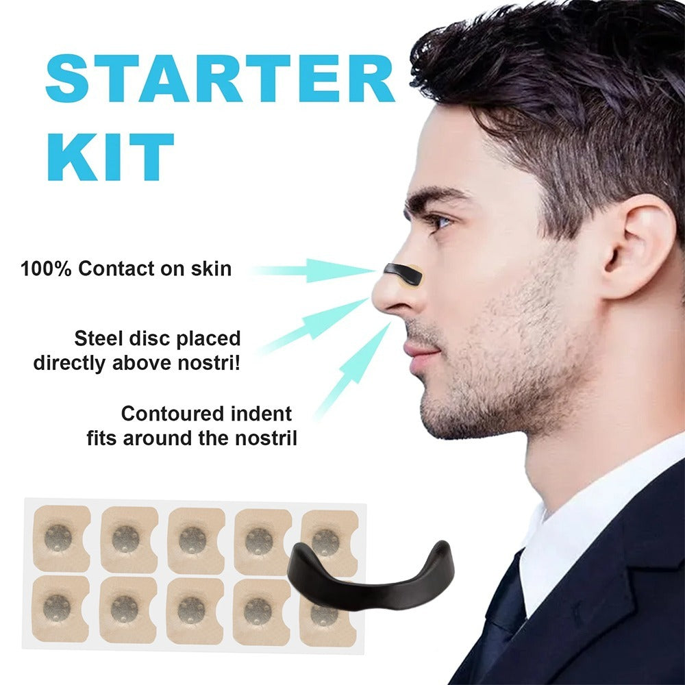 Magnetic Nasal Dilator Nose Opener Clip Strip for Breathing & Snoring Relief – Comfortable Magnetic Nose Clip Nasal Strips for Better Sleep