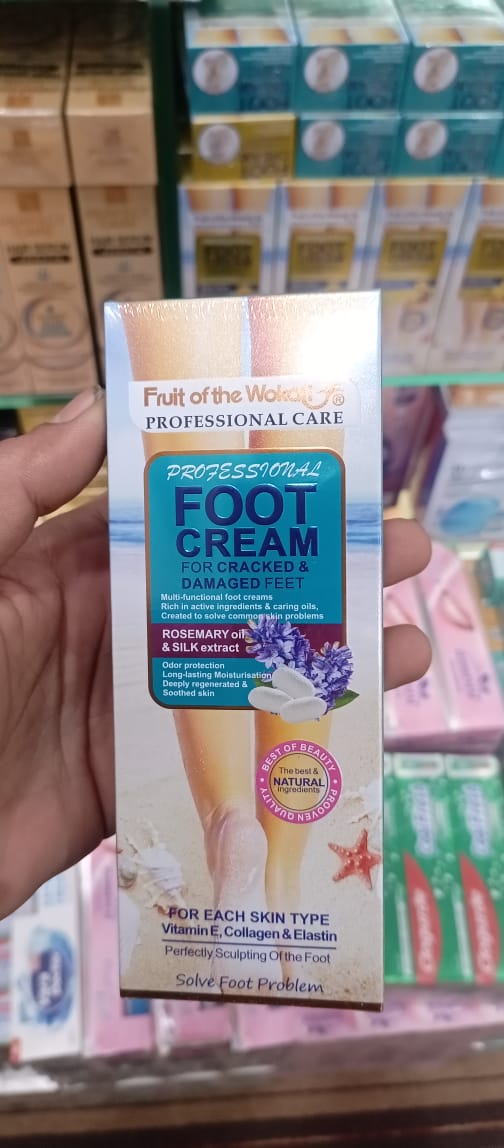 Fruit of Wokali Foot Cream – 130ml with Rosemary Oil for Cracked & Damaged Feet, Smooth & Nourished Skin