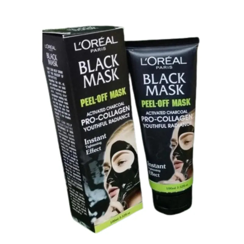 Loreal Paris Deep Cleansing Peel Off Blackhead Remover Face Mask With Collagen Pore Minimizing Purifying Formula For Smooth Radiant Skin 100Ml Tube For All Skin Types