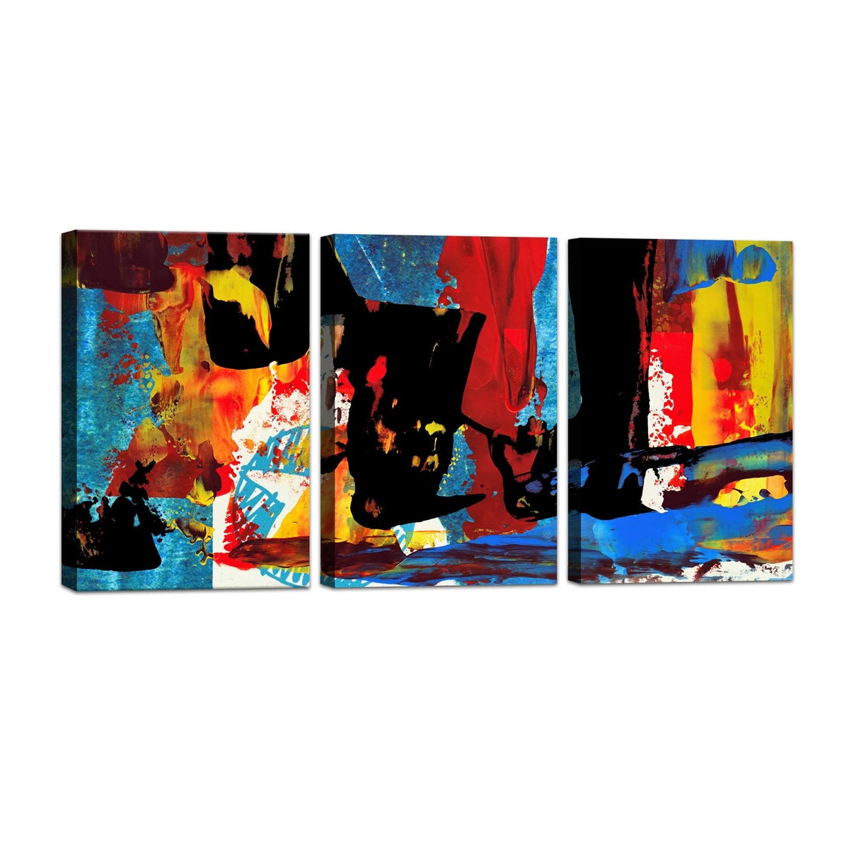 3D Wall Art Panels Frame Canvas Painting Modern Wall Art Set Of 3