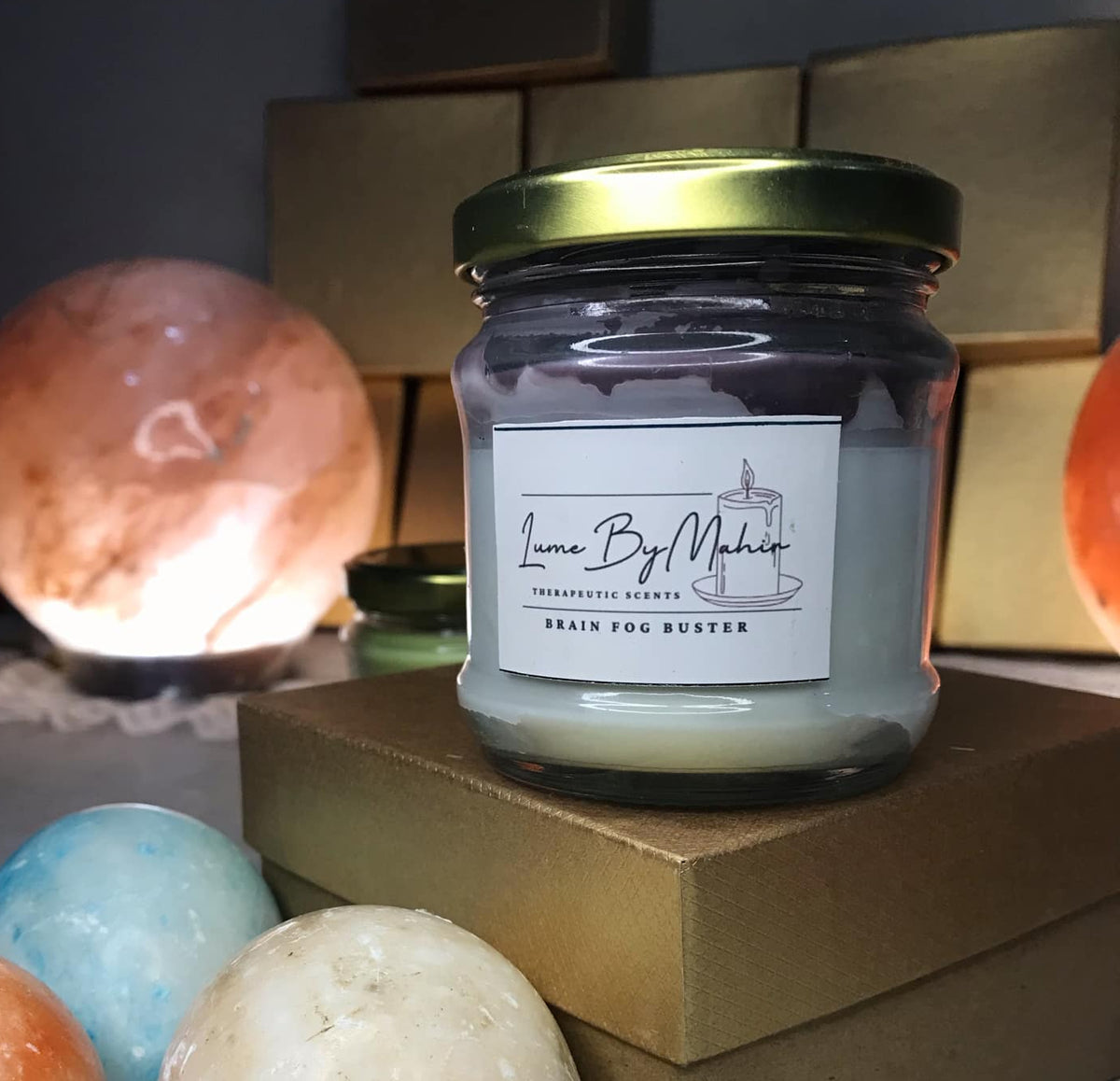 Brain Fog Buster Smell the Espresso, No More Depresso! – Handcrafted Soy Wax Coffee Scented Candle - 100gm